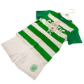 White-Green - Pack Shot - Celtic FC Baby T-Shirt & Shorts Set