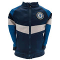 Navy-Blue-White - Front - Chelsea FC Childrens-Kids Track Top
