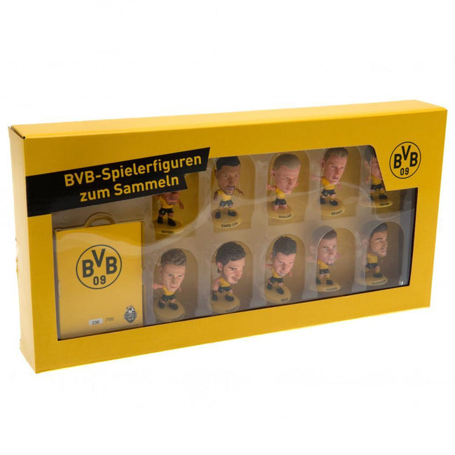 Yellow-Black - Side - Borussia Dortmund SoccerStarz Team Football Figurine Set (Pack of 10)
