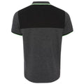 Charcoal-Black - Back - Liverpool FC Mens Panel Polo Shirt