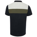 Navy-White-Khaki - Back - Liverpool FC Mens Colour Block Polo Shirt