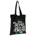 Black-White-Green - Back - Friends We Were On A Break Canvas Tote Bag