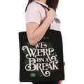 Black-White-Green - Lifestyle - Friends We Were On A Break Canvas Tote Bag