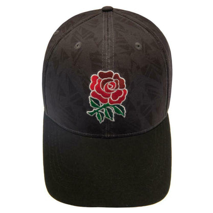 Black-Red - Side - England RFU Unisex Adult Umbro Cap