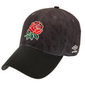Black-Red - Front - England RFU Unisex Adult Umbro Cap