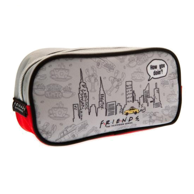 Grey-Red - Back - Friends Pencil Case