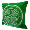 Green-White - Front - Celtic FC Crest Filled Cushion