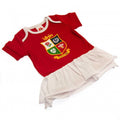 Red-White - Back - British & Irish Lions Baby Tutu Skirt Bodysuit