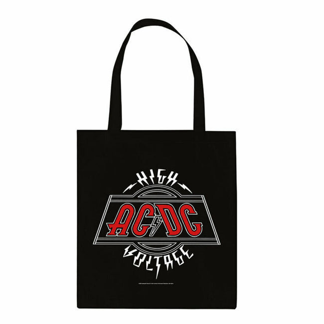 Black - Pack Shot - AC-DC Canvas Tote Bag
