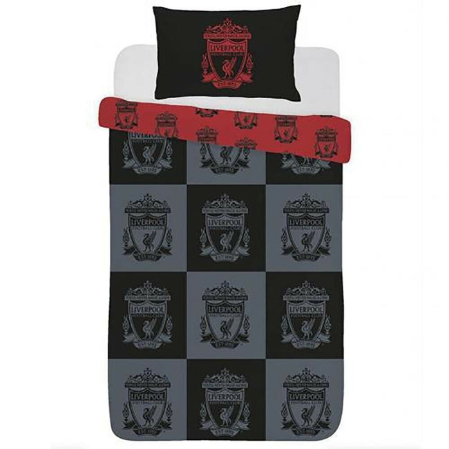 Black-Red-Grey - Side - Liverpool FC Duvet Cover Set