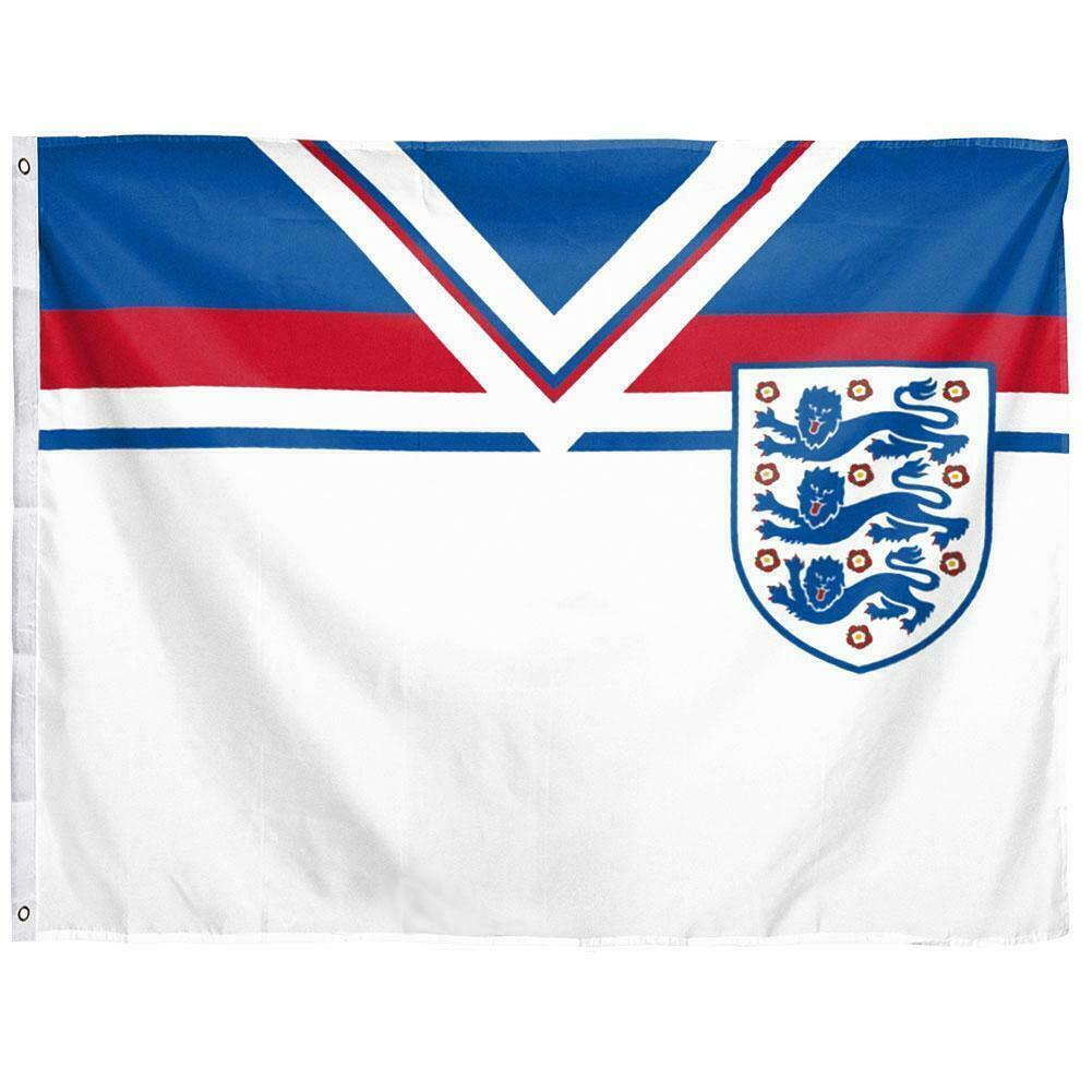 White-Blue-Red - Back - England FA 1982 Retro Flag