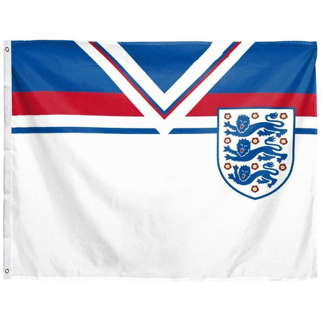White-Blue-Red - Back - England FA 1982 Retro Flag