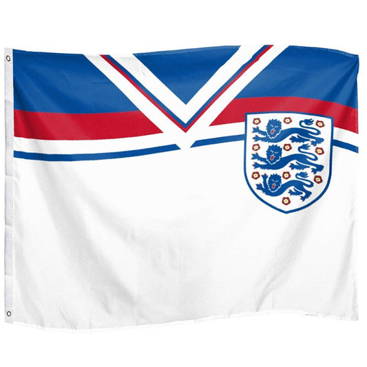 White-Blue-Red - Front - England FA 1982 Retro Flag