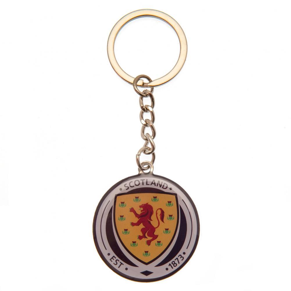 Yellow-White-Navy - Front - Scotland FA Keyring