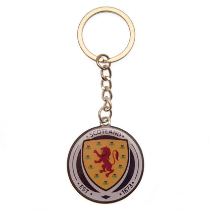 Yellow-White-Navy - Front - Scotland FA Keyring