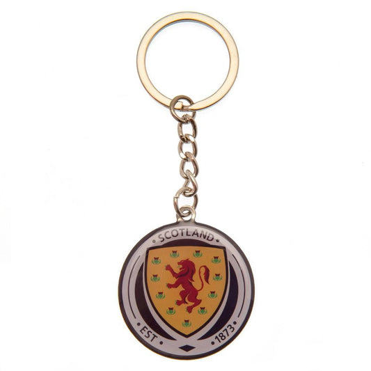 Yellow-White-Navy - Front - Scotland FA Keyring