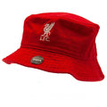 Red - Front - Liverpool FC Unisex Adult Crest Bucket Hat