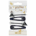 Black-Silver - Back - Harry Potter Deathly Hallows Hair Clip Set (Pack of 4)