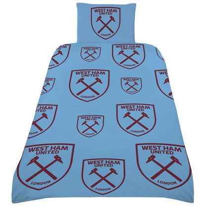 Claret Red-Sky Blue - Pack Shot - West Ham United FC Duvet Cover Set