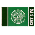 Green-White - Front - Celtic FC Wordmark Flag