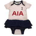 White-Navy - Front - Tottenham Hotspur FC Baby Girls Tutu Bodysuit