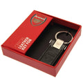 Black - Side - Arsenal FC Leather Keyring