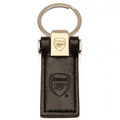 Black - Front - Arsenal FC Leather Keyring