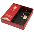 Black - Side - Liverpool FC Leather Keyring