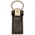 Black - Front - Liverpool FC Leather Keyring