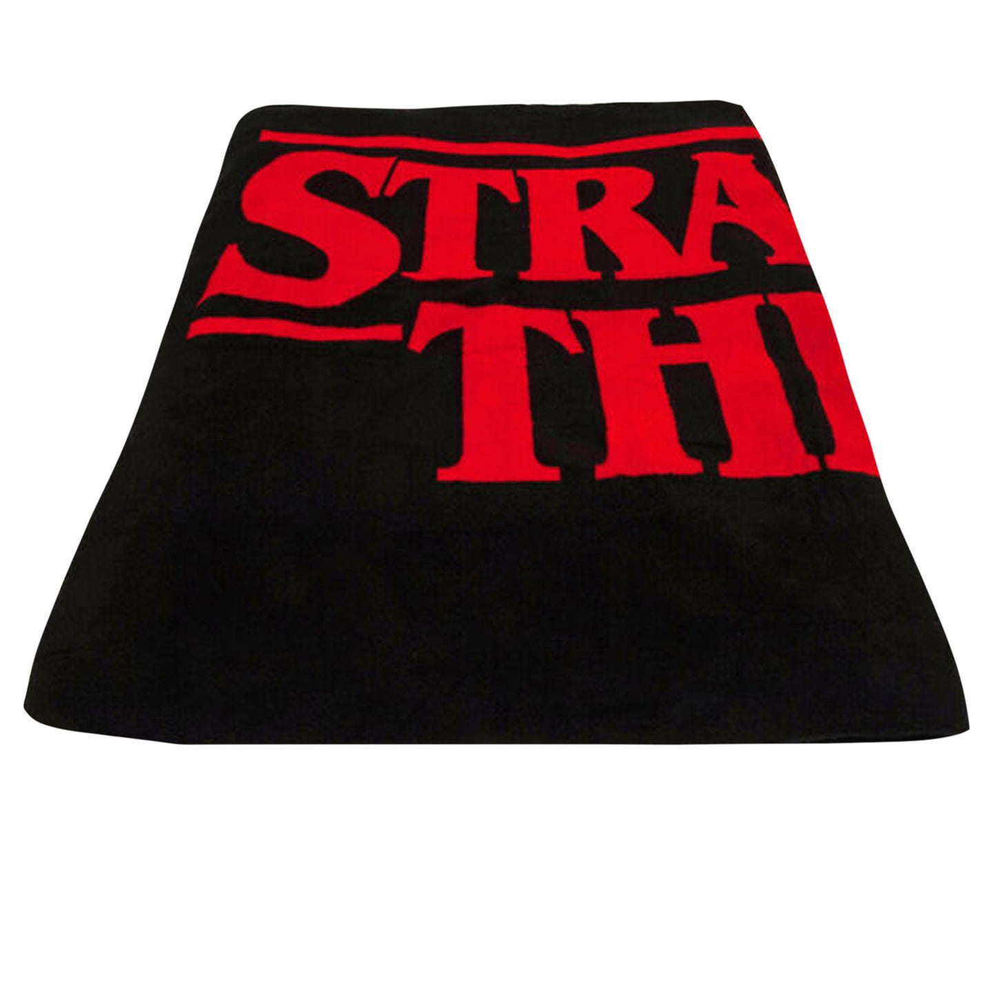 Black-Red - Front - Stranger Things Fleece Blanket