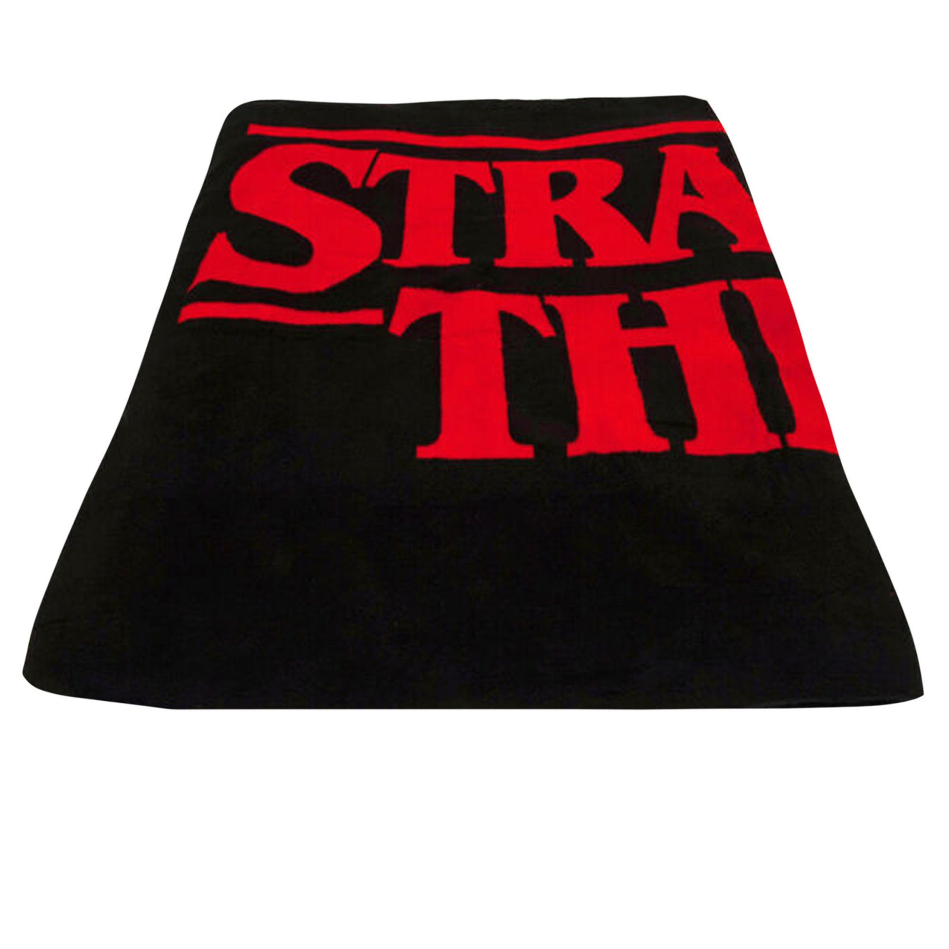 Black-Red - Front - Stranger Things Fleece Blanket