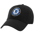 Black - Front - Chelsea FC Unisex Adult Baseball Cap