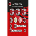 Red - Front - AC Milan Bubble Sticker Set