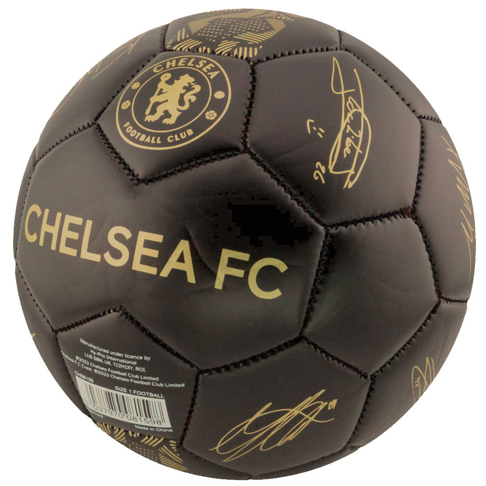 Black-Gold - Back - Chelsea FC Phantom Signature Football