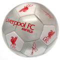 Silver-White-Red - Front - Liverpool FC Signature Metallic Football