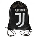 Black-White - Front - Juventus FC Crest Drawstring Bag