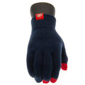 Black-Red - Back - Arsenal FC Unisex Adult Knitted Gloves