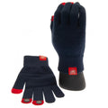 Black-Red - Front - Arsenal FC Unisex Adult Knitted Gloves