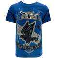 Blue-Black-Cream - Front - Harry Potter Childrens-Kids Ravenclaw T-Shirt