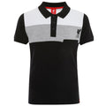Black-Grey-White - Front - Liverpool FC Childrens-Kids Colour Block Polo Shirt
