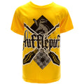 Yellow-Black - Front - Harry Potter Childrens-Kids Hufflepuff T-Shirt