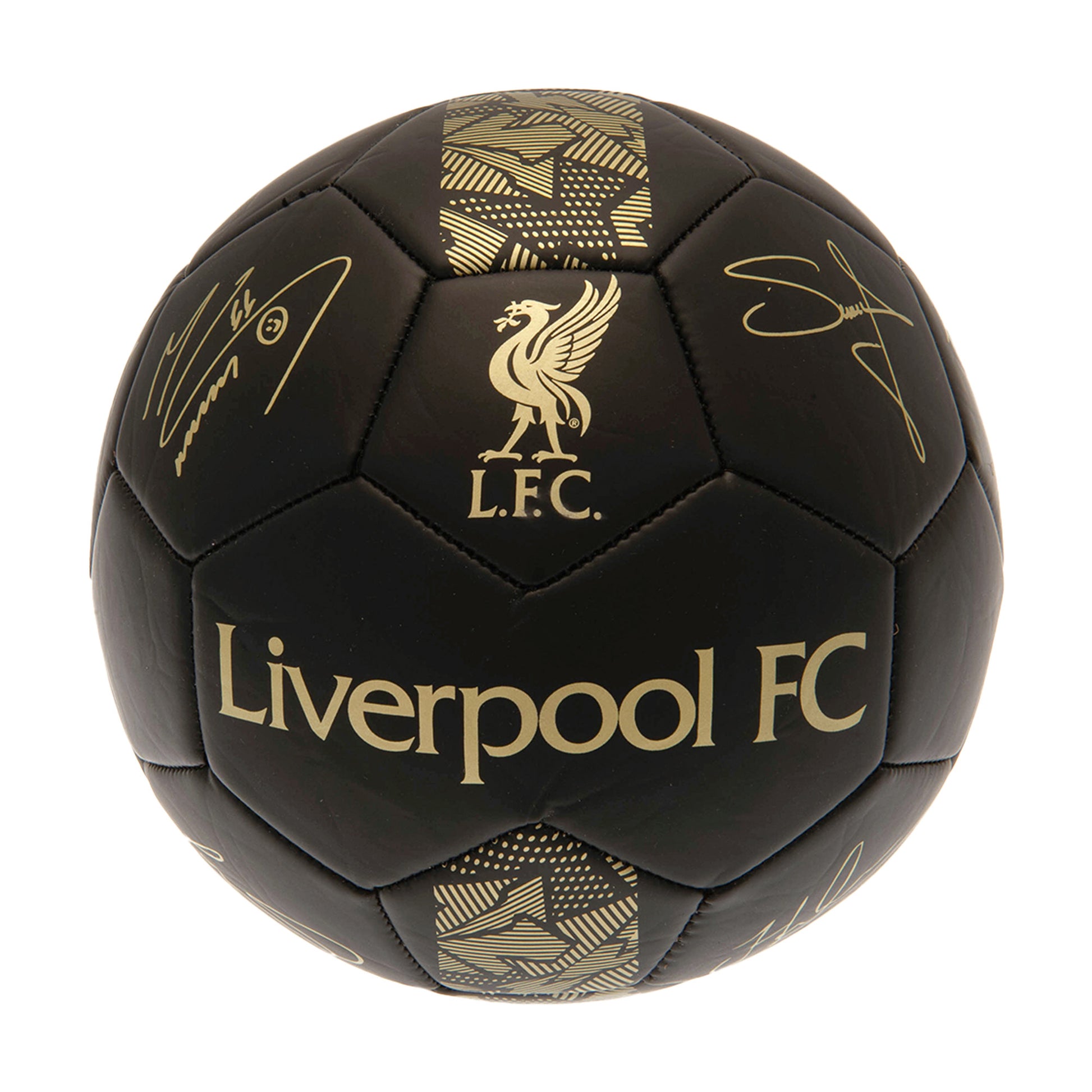 Black-Gold - Front - Liverpool FC Phantom Signature Football