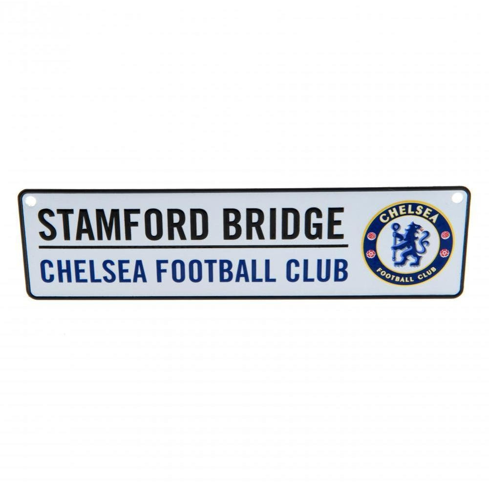 White-Black-Royal Blue - Front - Chelsea FC Window Sign