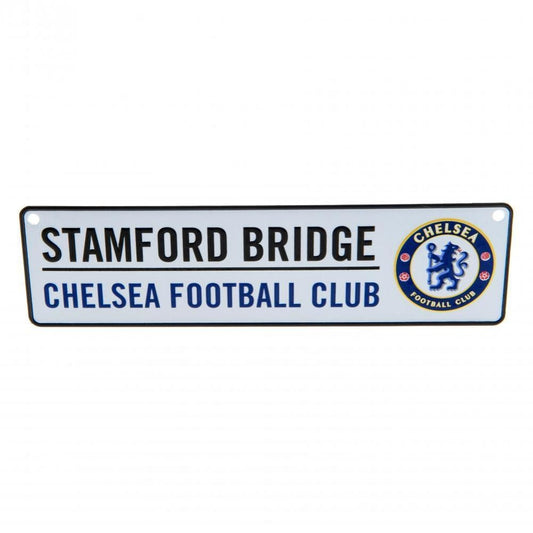 White-Black-Royal Blue - Front - Chelsea FC Window Sign