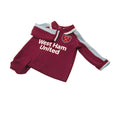 Claret Red-Blue - Back - West Ham United FC Baby Sleepsuit