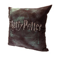 Grey-Green - Front - Harry Potter Deathly Hallows Filled Cushion