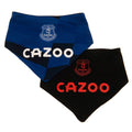 Black-Royal Blue - Front - Everton FC Baby Bibs Set (Pack of 2)
