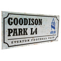 White-Royal Blue-Black - Back - Everton FC Goodison Park L4 Metal Retro Street Sign