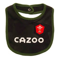 Red-Black-Green - Side - Wales RU Baby Bibs Set (Pack of 2)
