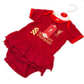Red - Back - Liverpool FC Baby Tutu Skirt Bodysuit